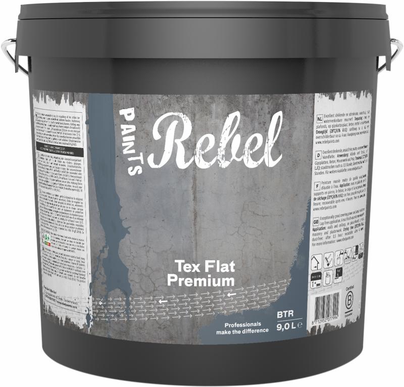 REBEL PAINTS TEX FLAT PREMIUM BS TR 9.0L