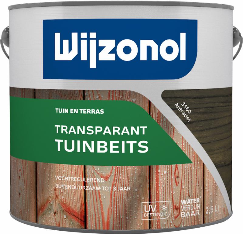 Wijzonol Transparant Tuinbeits 3160 Antraciet