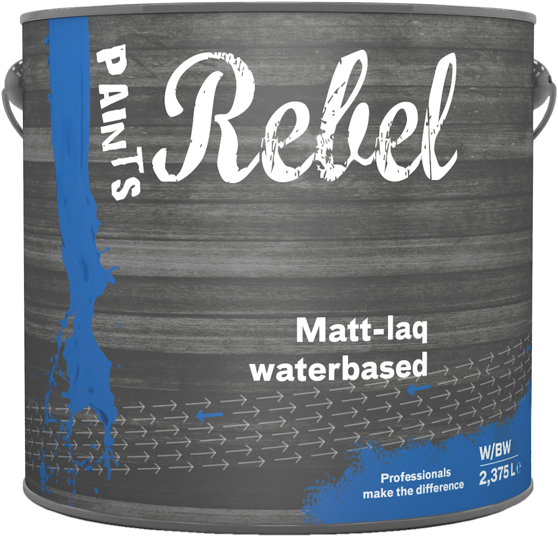 REBEL PAINTS MATT-LAQ WATERBASED BS W 2.375L